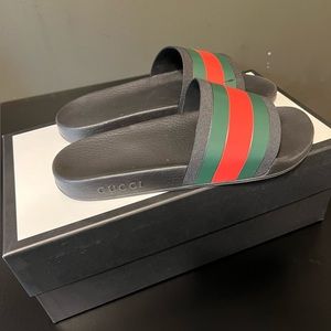Gucci Web Slide Sandals Size 10 US/ Size 43 EU